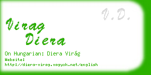 virag diera business card
